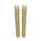12" Gold Glittered Flameless Taper Candles, 2ct.